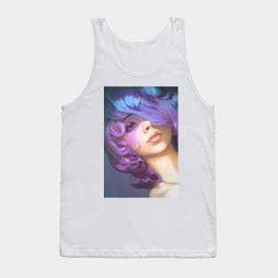 A girl with purple hair Tank Top